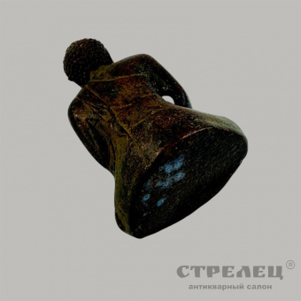 фото — миниатюрная бронзовая  статуэтка будды. япония